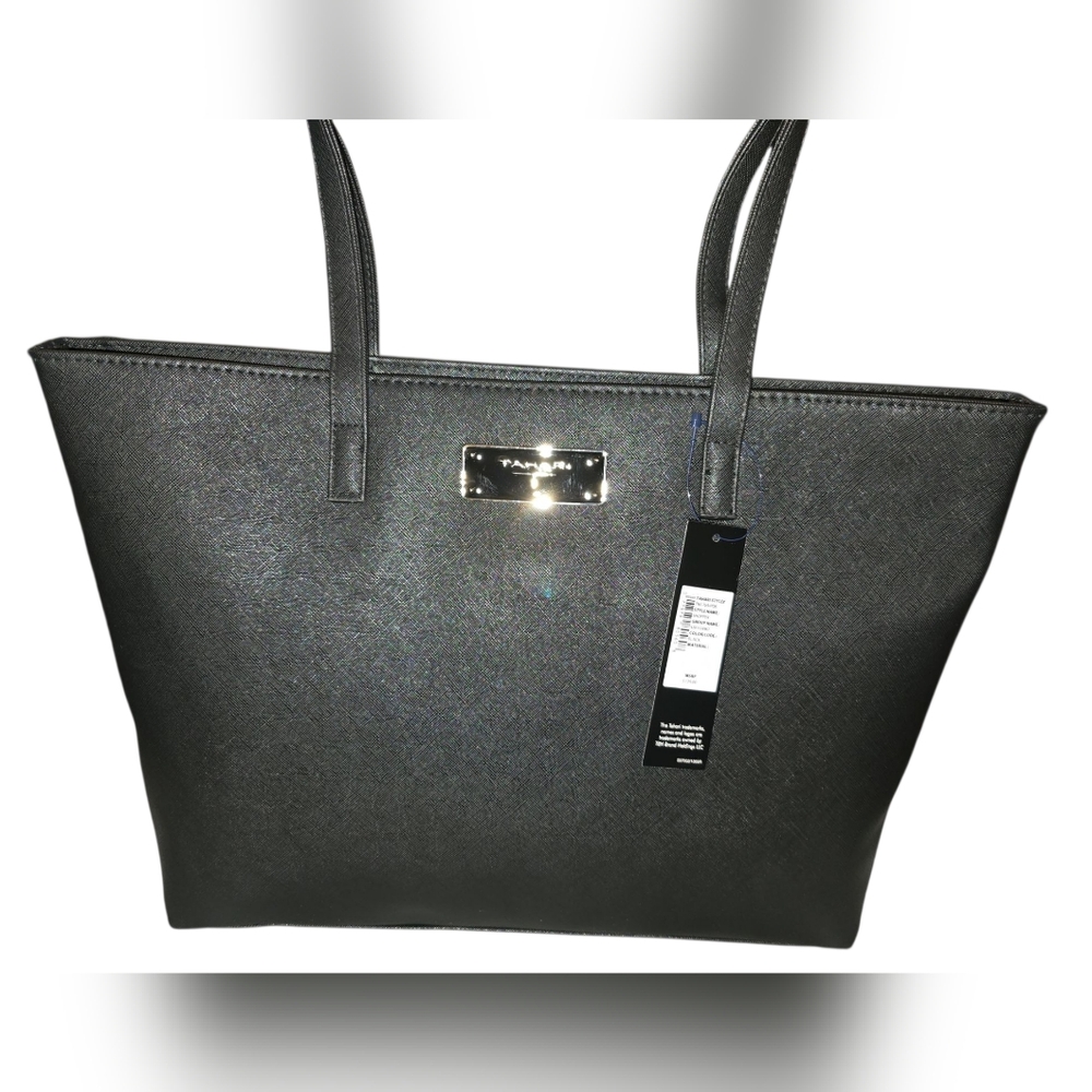 Tahari T  Black Tote Bag